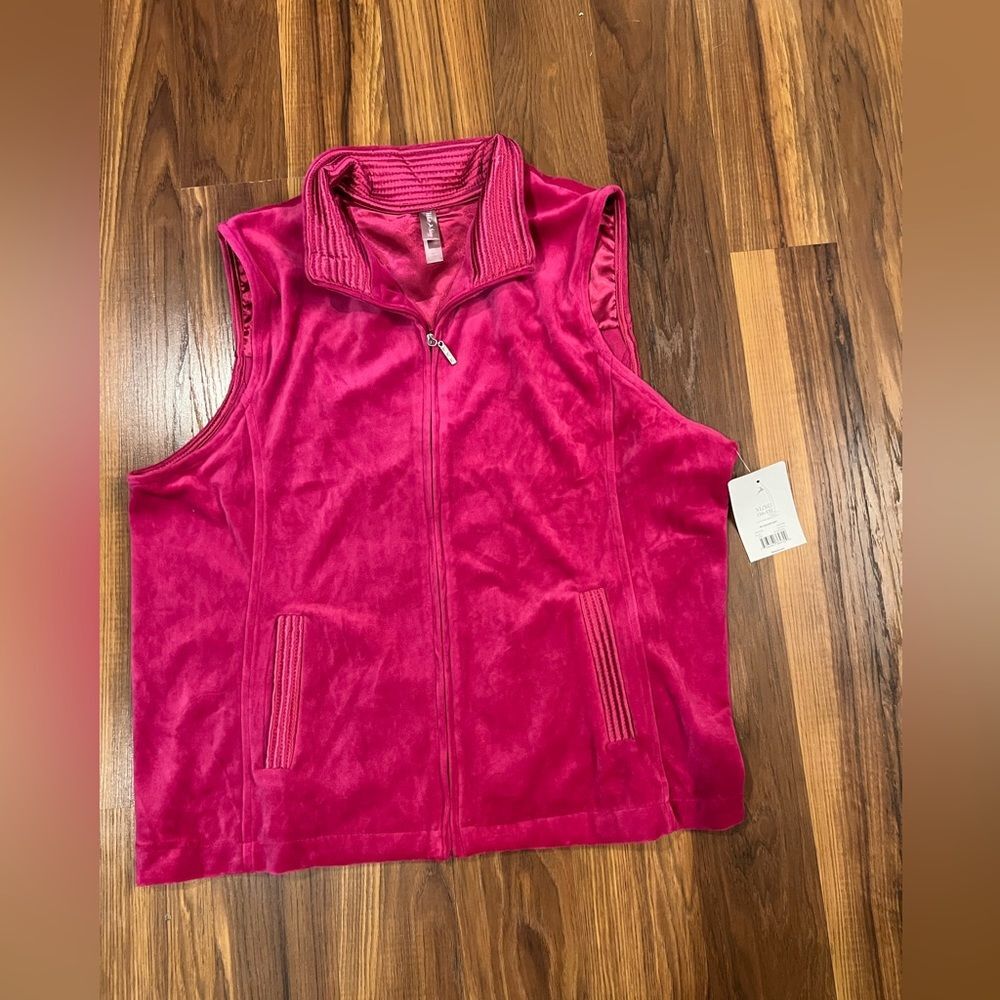 White Stag - Women's Velour Vest pink